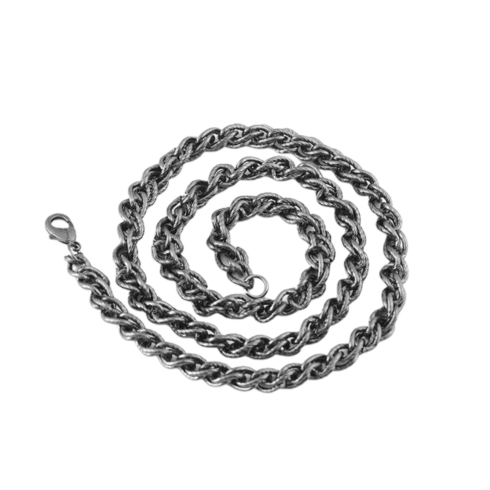 Men Hip Hop Jewelry Gift Iron Twisted Chain Necklace Decoration for Dating