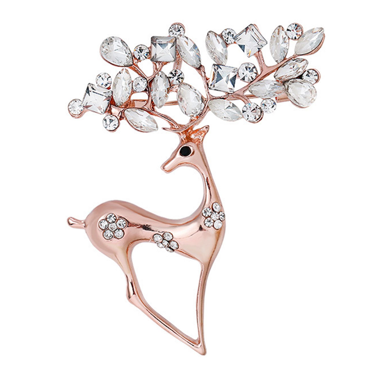 Women Pins Deer Shape Big Deer Brooches Women Men Alloy Pins
