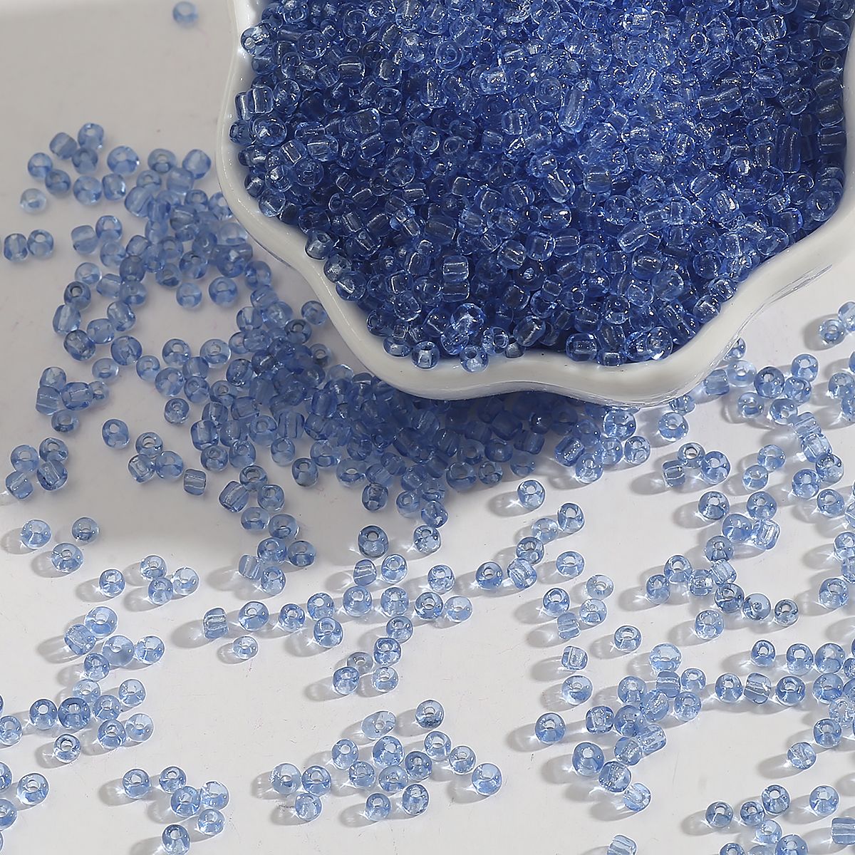 150/500/1000Pcs Transparent Inside Colours Czech Glass Beads Crystal Round Hole Beads For DIY Jewelry