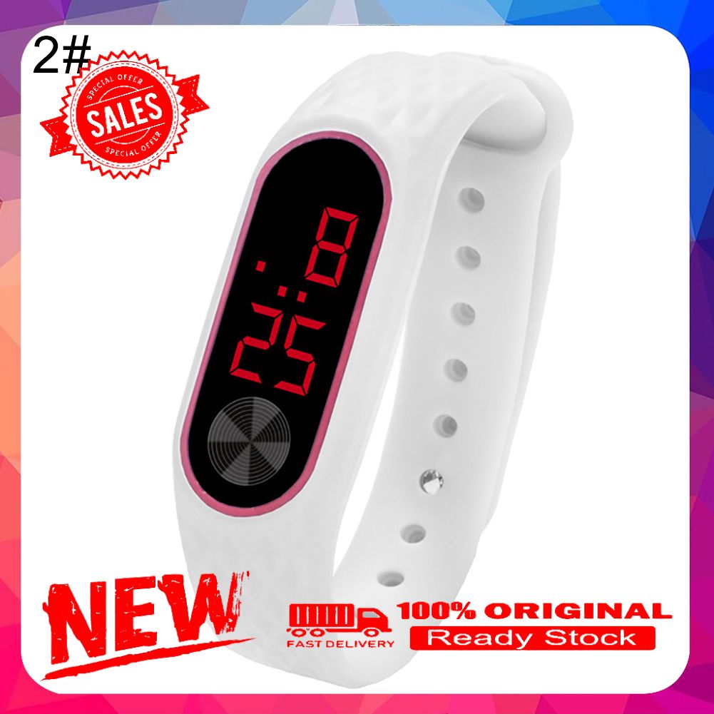 Student Unisex Lover Universal LED Digital Rectangle Electronic Sport Wist Watch