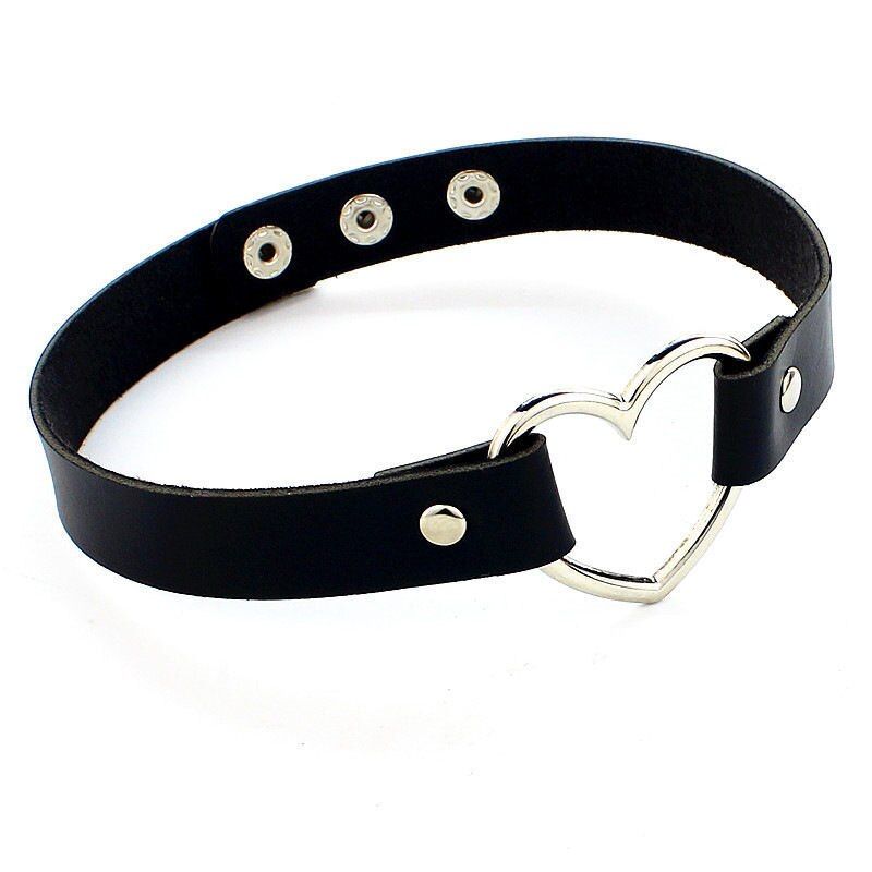 High Quality Upgrade 4 size adjustmen Punk Gothic Belt Choker Necklace PU Leather on Neck Buckle Necklaces Jewelry Women Gifts