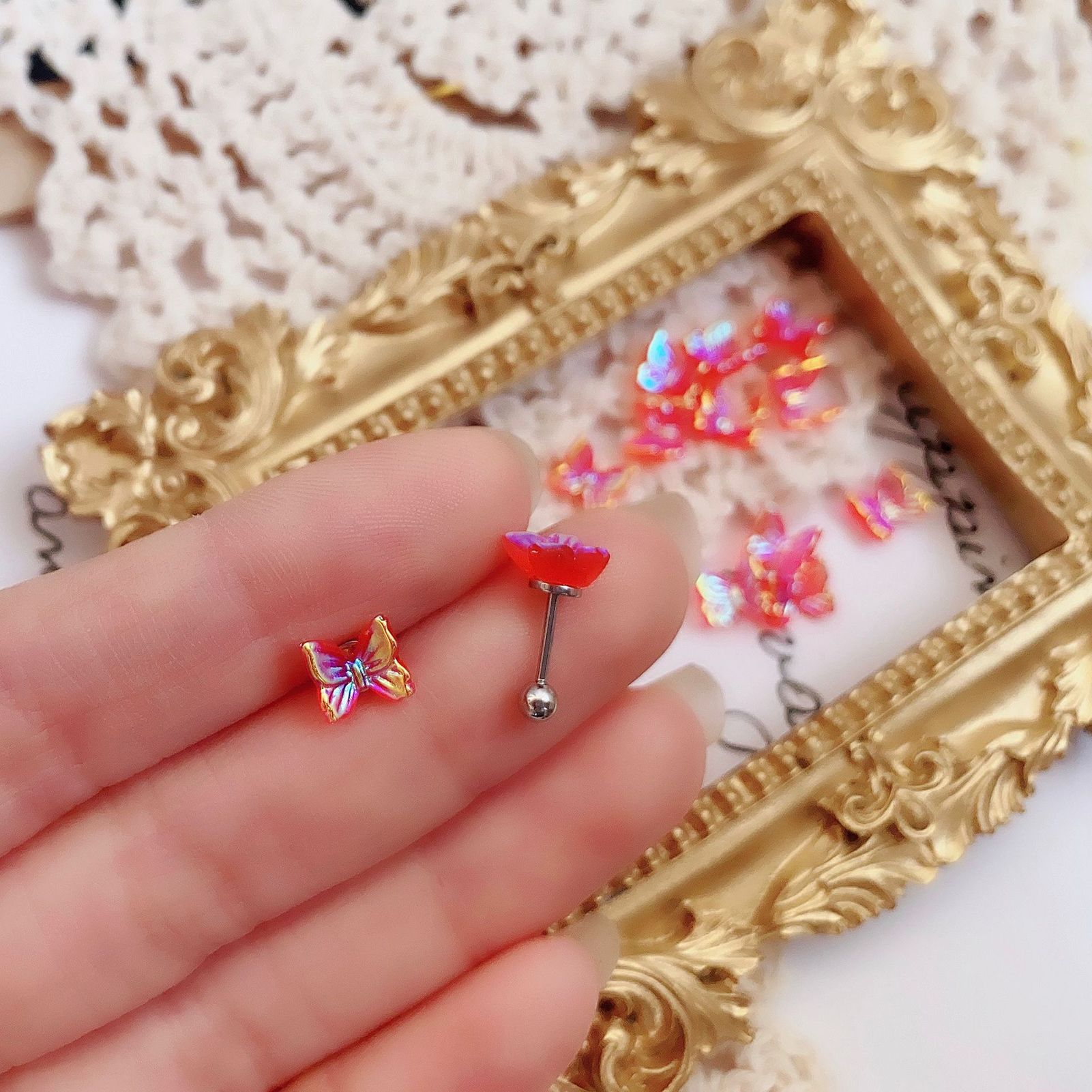 Stud Ear Rings Eco-friendly Women Stud Ear Rings Piercing Jewelry Decor