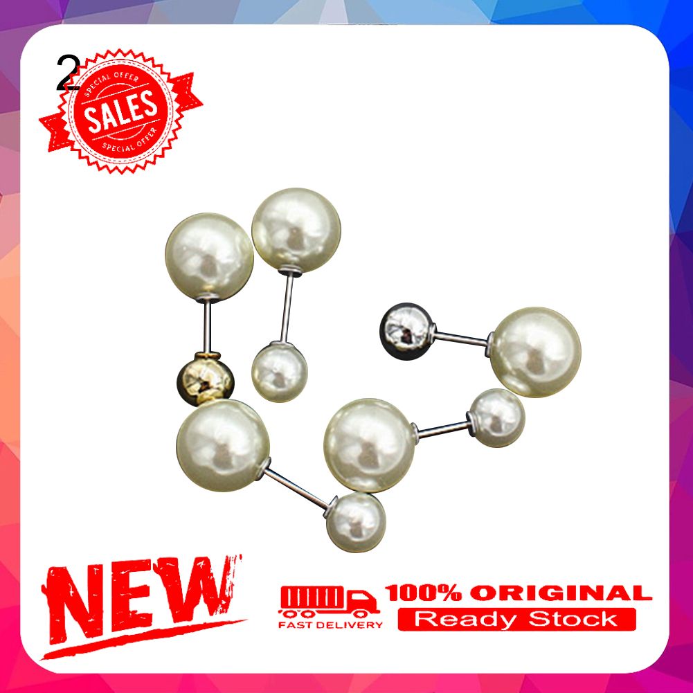 Women Faux Pearl Cubic Zirconia Brooch Pin Cardigan Shawl Clip Breastpin Jewelry