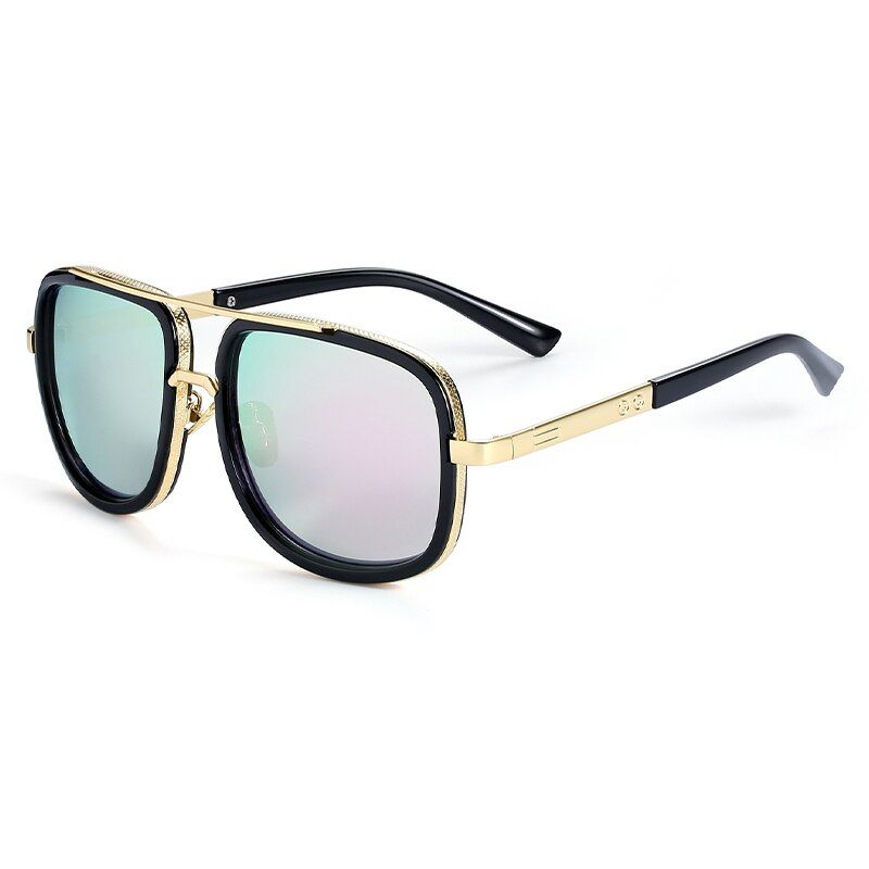 C3WUE Fashion Big Frame Sunglasses Men Square Fashion Glasses for WomenRetro Sun Glasses Vintage Gafas Oculos