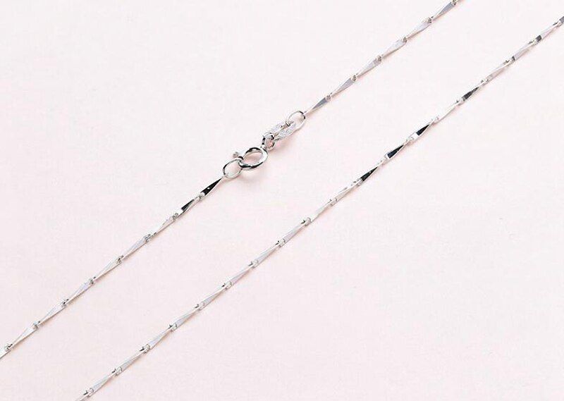Ruifan 40/45cm Silm 925 Sterling Silver Chokers Necklaces Women Ladies Basic Chain Around the Neck Fine Jewelry YNC089