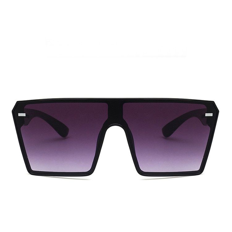 2020 Fashion Oversized Square Sunglasses Retro Gradient Big Frame Sun Glasses For  Women One Piece Gafas Shade Mirror Clear Lens