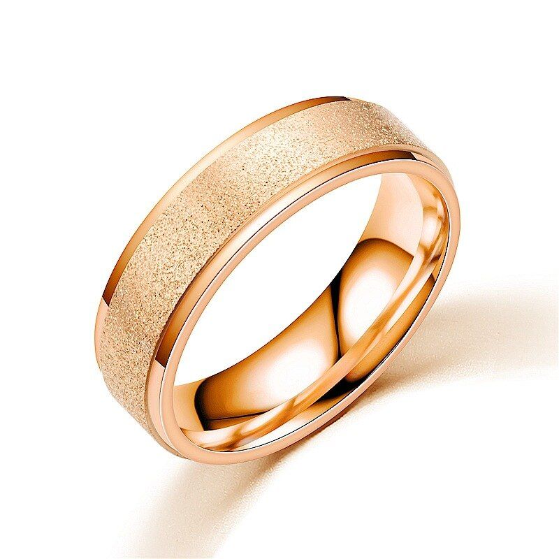 Ajojewel Size 5.5-12.5 Classic Stainless Steel Wedding Rings For Men  Metal Rings