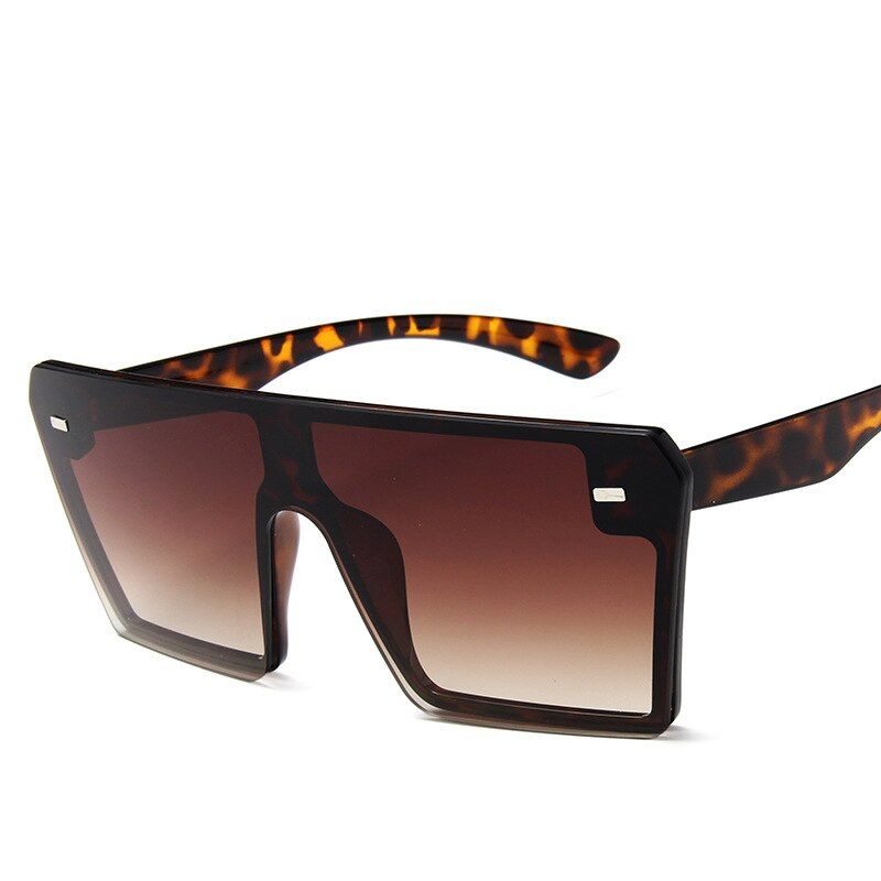 TeaNew Thin Flat Top Suqare Big Sunglasses Women Luxury Brand Designer Retro Vintage Sun Glasses Female Kim Kardashian Sunglasses