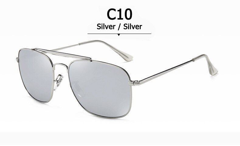 3560 C10no boxDPZ 2021 Classic Vinatge 3560 THE COLONEL Style Polarized aviation Sunglasses Men Square Brand Design Sun Glasses Oculos De Sol