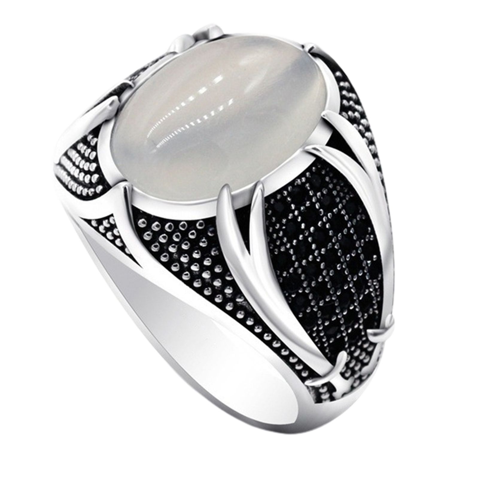 Men Ring Skin-friendly Retro Alloy Simplicity Exquisite Engagement Male Ring for Wedding