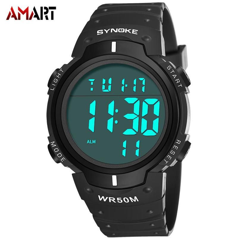 Men's Electronic Sports Watch Waterproof Multifunction Wristwatch Fashion For Outdoor