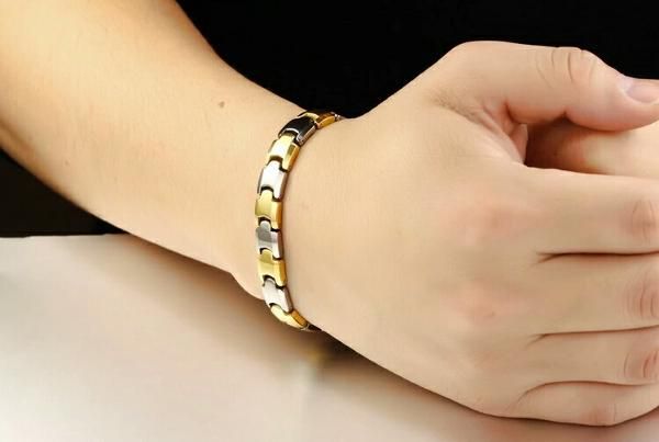 Stainless Still And Bio Magnetic Bracelet