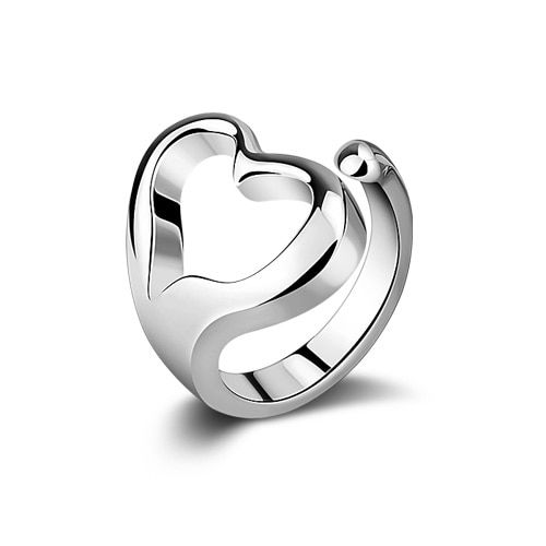 Fashion simple round big ring.  Solid 925 sterling silver adjustable size ring for women. Hot Sales Charm Lady Jewelry.gift