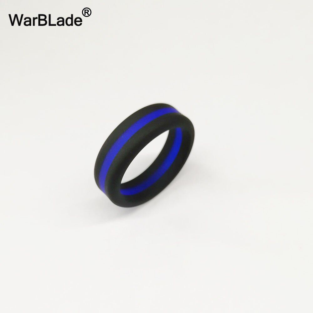5pcs/lot Three Layered Silicone Rings Men Women Hypoallergenic Crossfit Flexible Rubber Finger Ring Wedding Rings