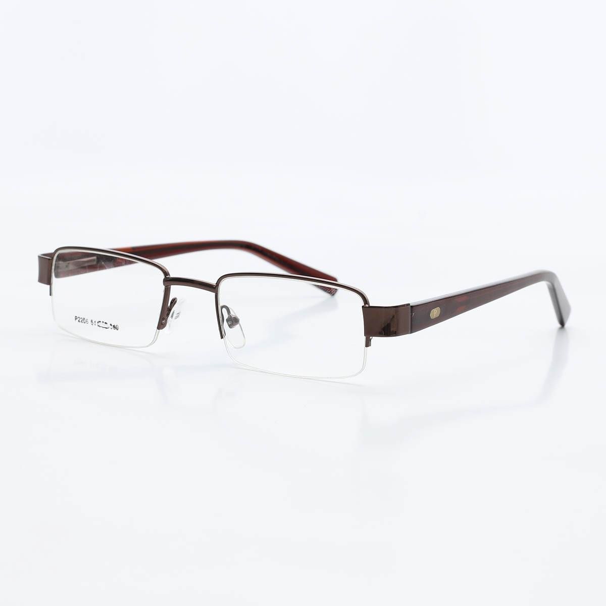 NT Half-Rim Optical Frame- Brown