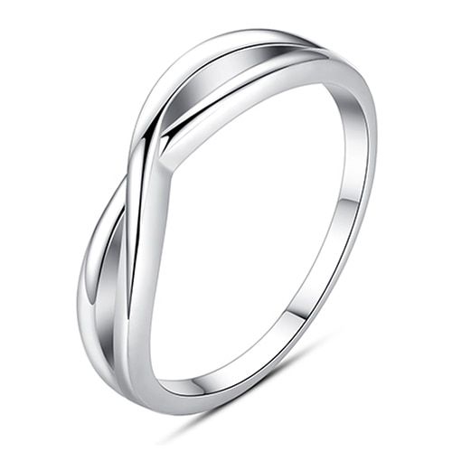 ELESHE Wedding Engagement Cubic Zirconia Ring Sterling Silver 925 Infinity Love Finger Rings for Women Authentic Jewelry Gift
