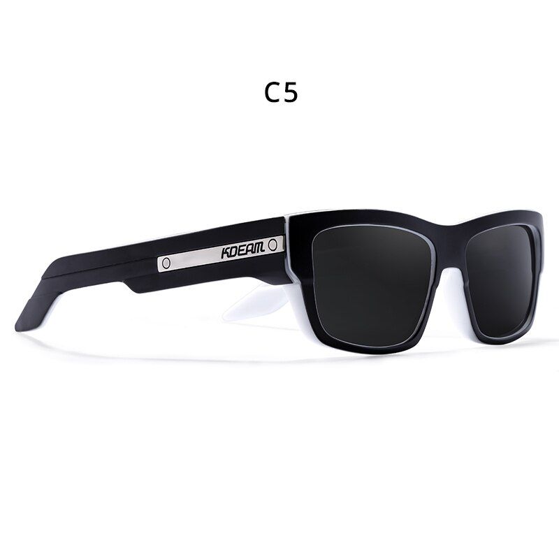 C5KDEAM Polarized UV Protection Sports Fishing Driving Sunglasses for Men Strong Tank Hinges CE