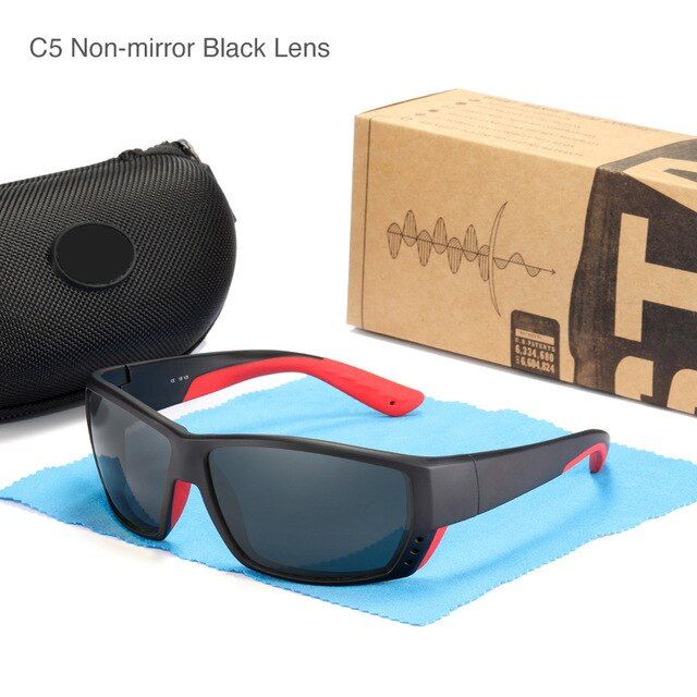 2021 New TUNA ALLEY Brand Sports Polarized Sunglasses TR90  Square Frame Reflective Coating Mirror lens UV400 protection Oculos