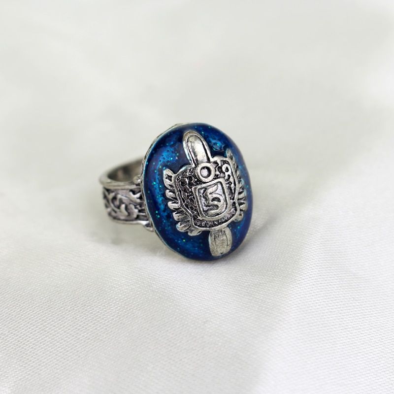 The Vampire Diaries Ring Elena's Daylight Sun Protection Ring Classic Design Blue Stone Ring For Women Fashion Accessories
