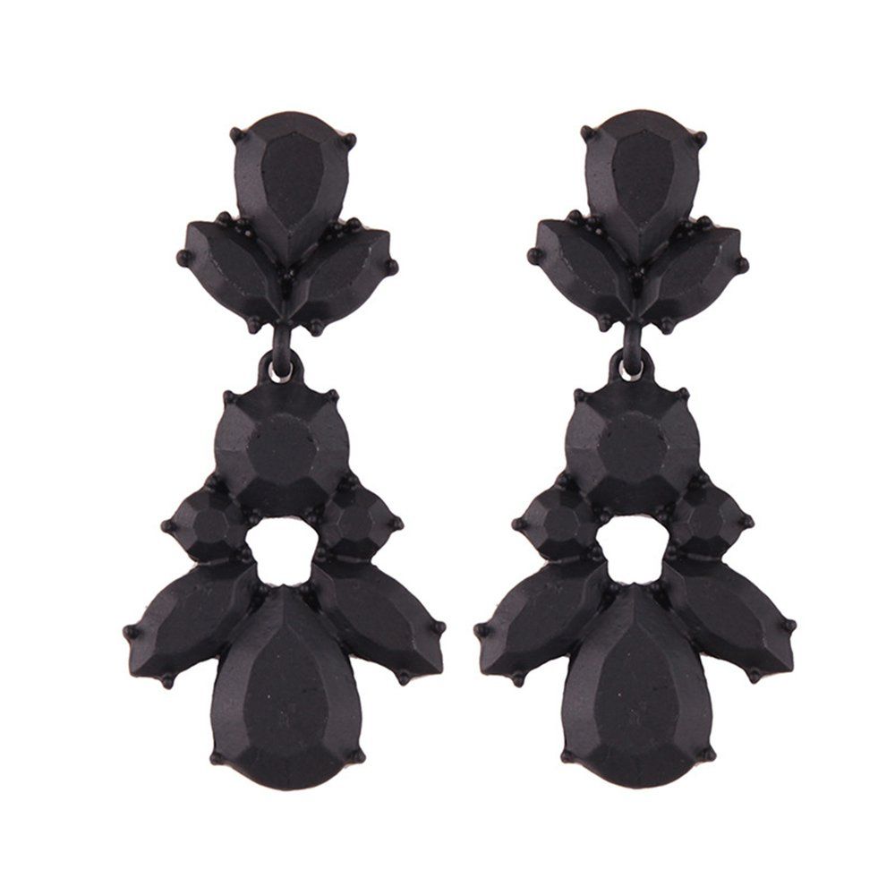 Fashion Women Studs Earrings Irregular Geometry Pendant Shiny Rhinestone Earrings Personality Jewelry For Ladies