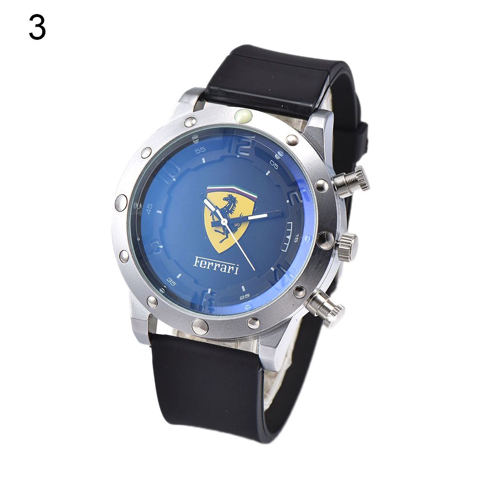 Unisex Fashion Soft Silicone Strap Round Dial  Quartz Wrist Watch Gift