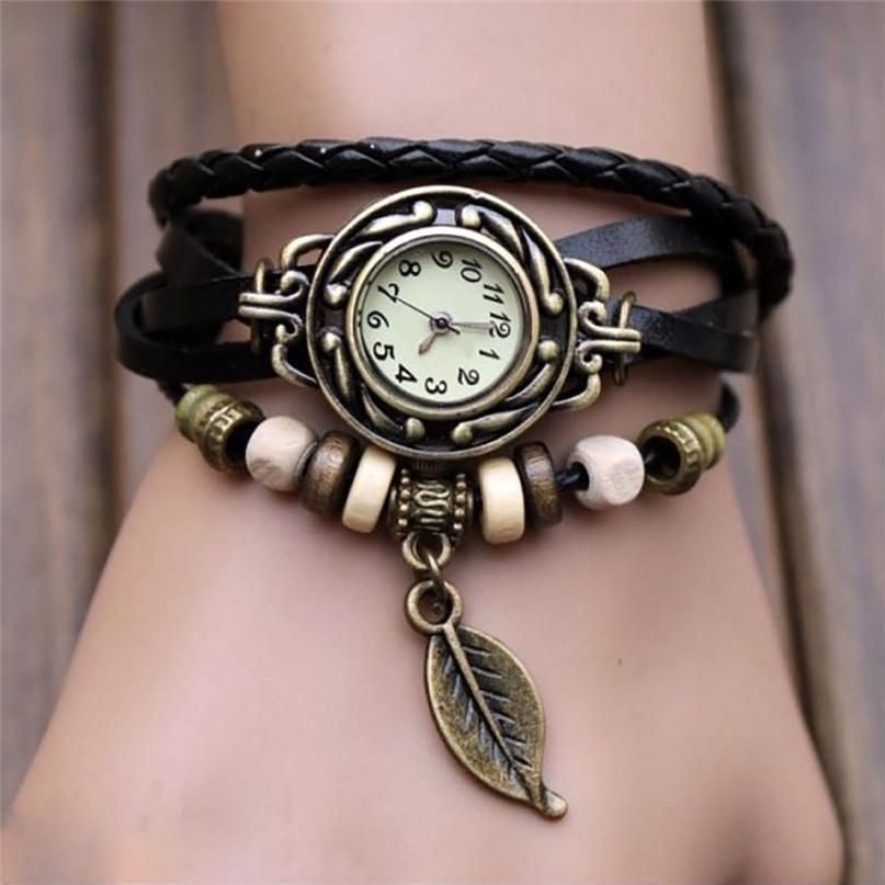 Woman Bracelet Hand Ring Wrist Watch