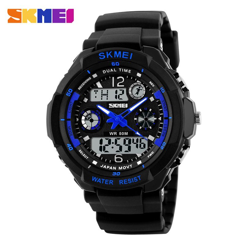 SKMEI Luxury Brand Sports Watches Shock Resistant Men LED Watch  Digital Quartz Wristwatches Relogio Masculino