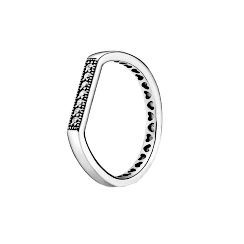 XIAOYI 2020 NEW S925 folding logo triangle cross hollow wedding party ring suitable for lovers wholesale high quality female