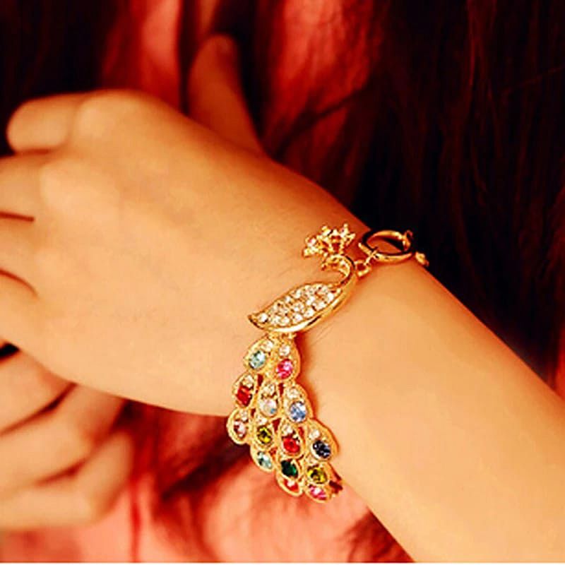 Women fashion bracelet new design peacock bracelet product type women bracelet