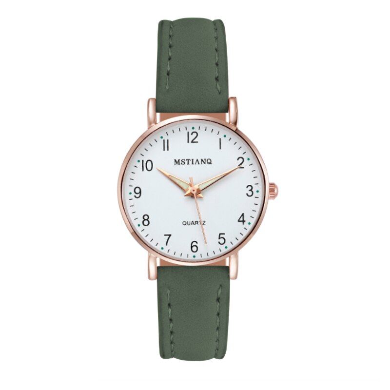 2021 Women Watches Luxury Rose Gold Luminous Ladies Wrist Watches Women Leather Strap Bracelet Watch For Female Relogio Feminino