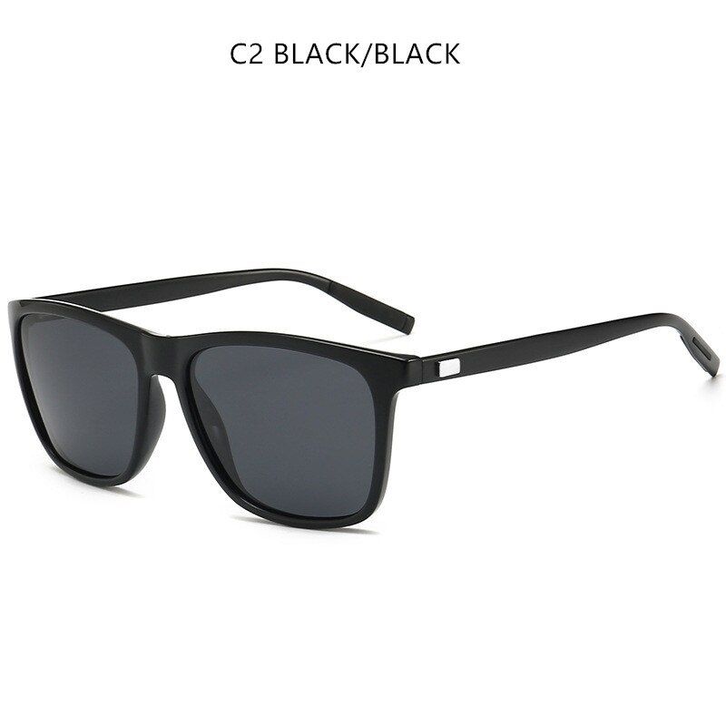 C2Brand Design Polarized Sunglasses Men Driver Shades Male Retro Vintage Sun Glasses Men Spuare Mirror UV400 Oculos