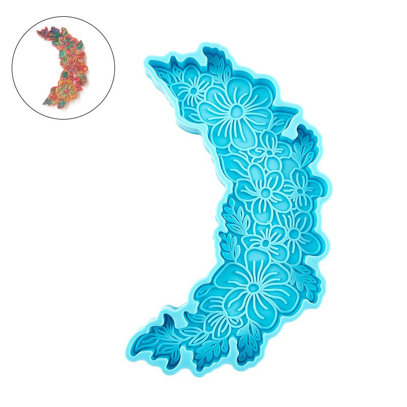 1PC Coaster Epoxy Resin Mold Cup Mat Casting Silicone Mould DIY Crafts Making