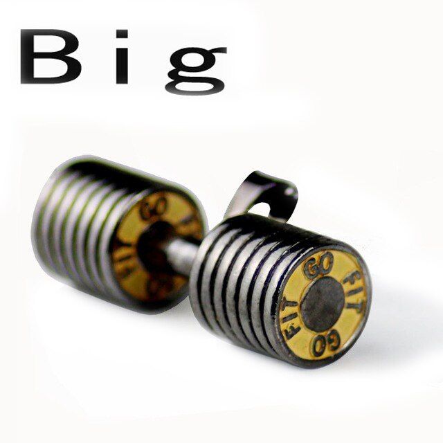 MDNEN Stainless Steel Dumbbell Pendant Necklace For Women Bodybuilding Gym Weight Crossfit Barbell Necklace Fitness Jewelry
