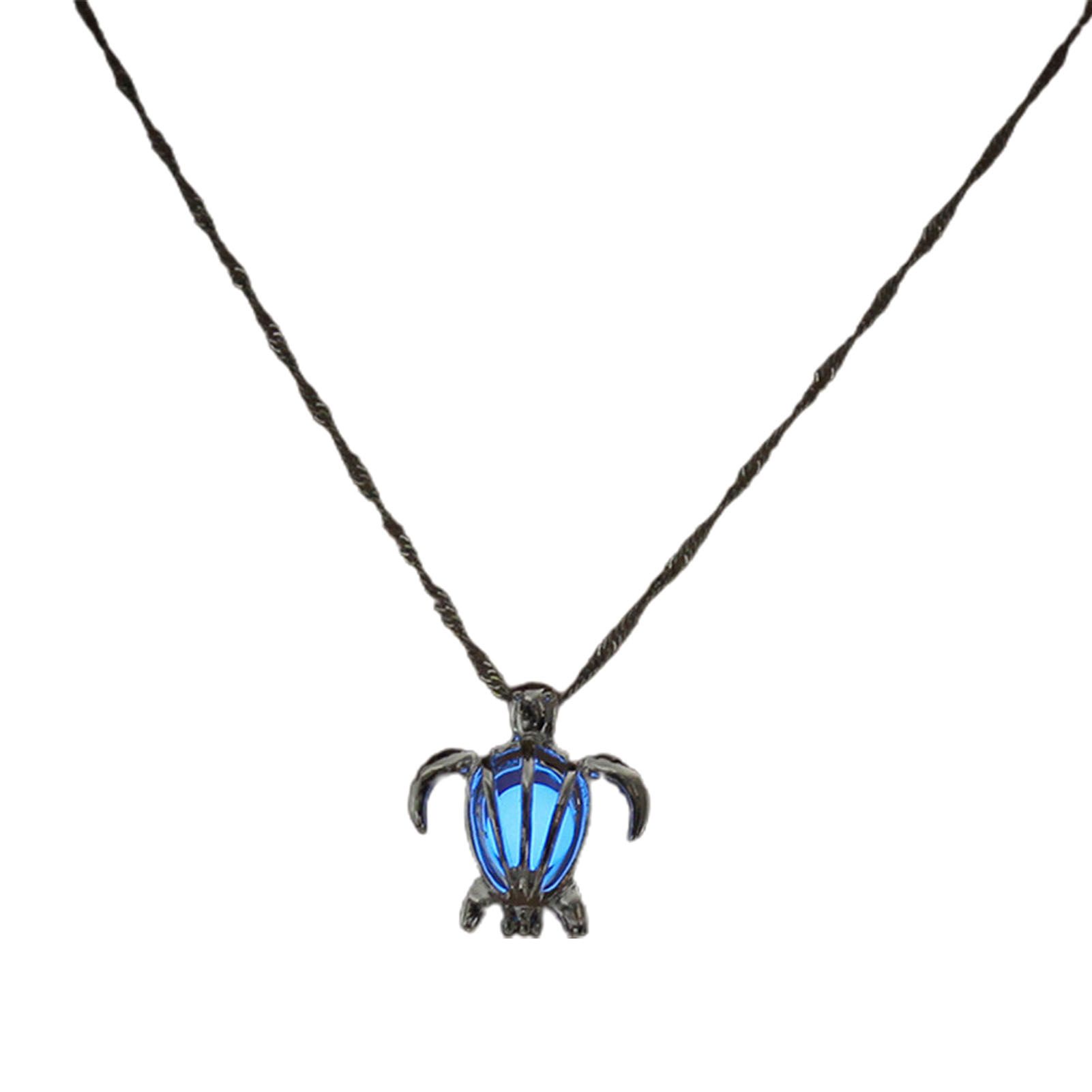 Women Necklace Glowing Turtle Shape Ladies Delicate Bright Luster Necklace Jewelry Gifts