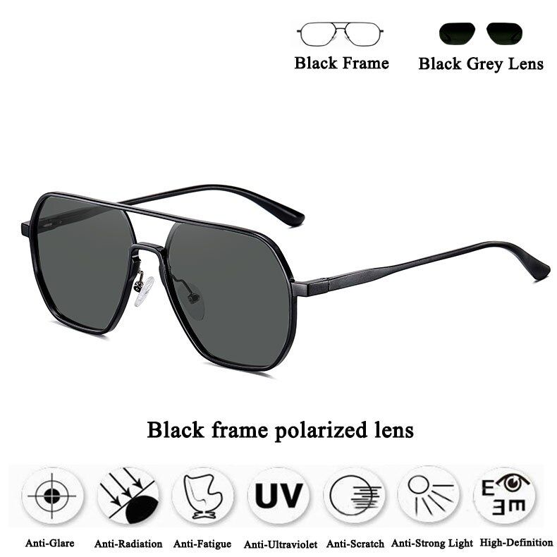 Polarized Sunglasses Men 2021 Luxury Brand Mens Sun Glasses Vintage Aluminum Magnesium Gafas De Sol Polarizadas Zonnebril Heren