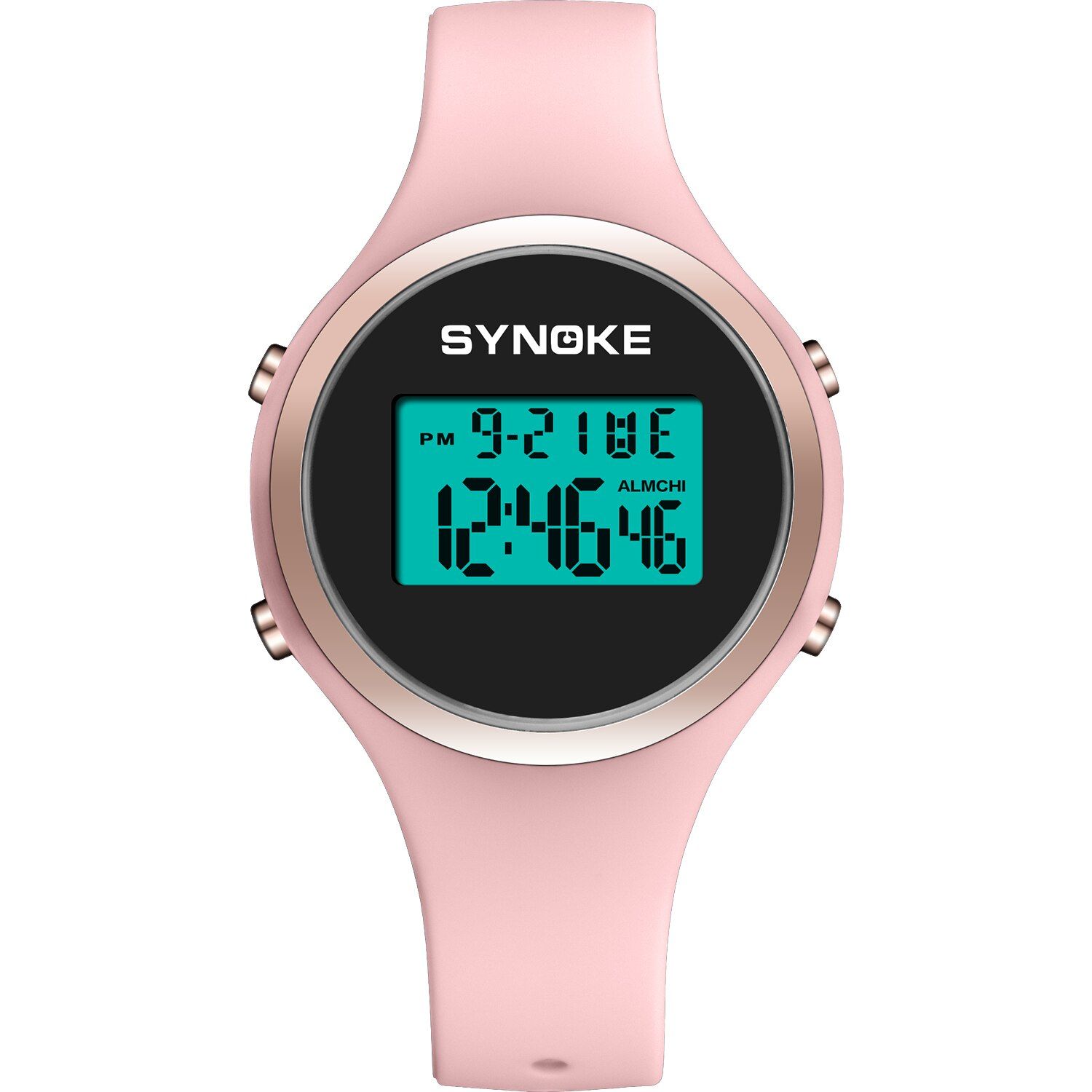 Waterproof Womens Watch Luxury Candy Color Silicone Comfortable Sport Digital Student Ins Style Shock Resistant Girl Watch