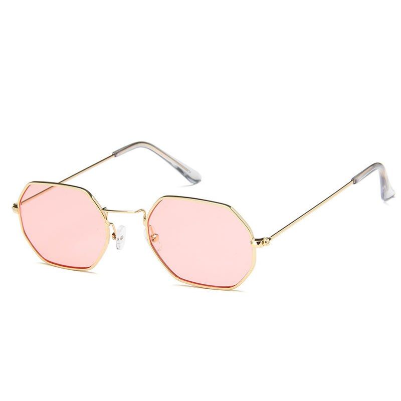 C2 pinkHAPTRON unique small square Women Sunglasses star glasses Female Men vintage color Sunglasses Clear yellow glasses Candy Color