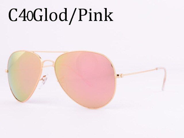 C8 NO caseClassic brand Glass Lenses 3025 sunglasses men/women brown Gradient G15 sunglass Gafas oculos de sol masculino rays
