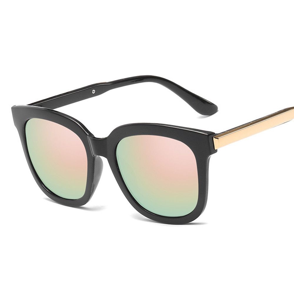 FSQCE Fashion Square Sunglasses Women Brand Design Coating Mirror Ladies Cat Eye Sun Glasses oculos de sol UV400