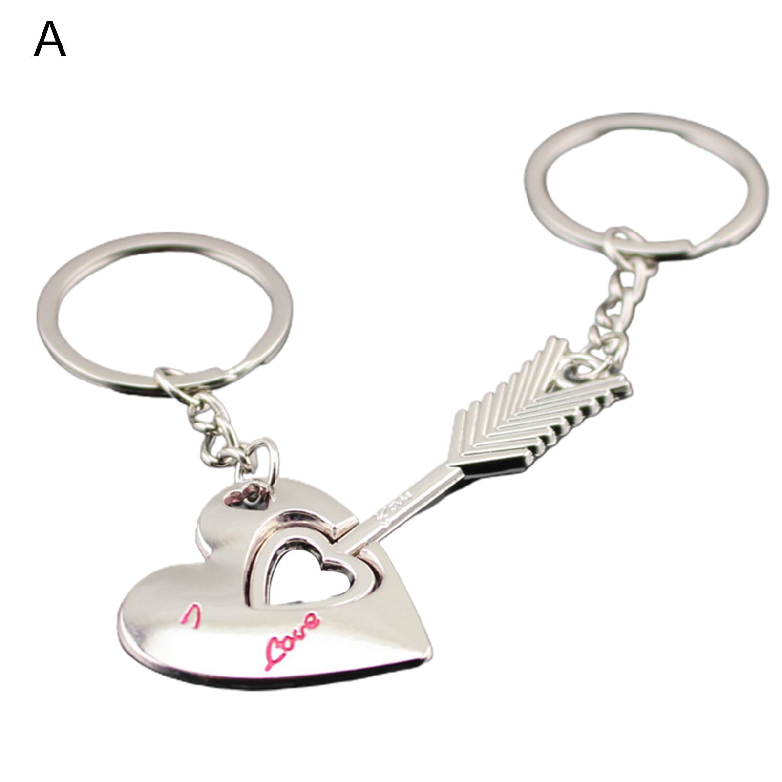 Key Chain Solid Lovers Gift Wedding Favors Couple Fashion Keyring