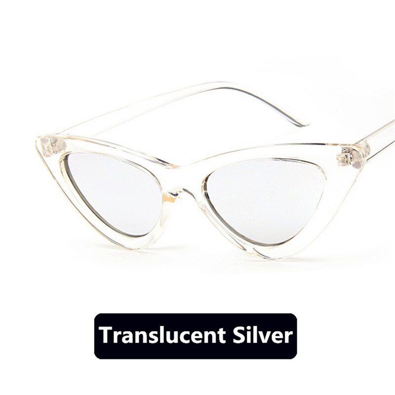Silver2020 Cat Eye Sunglasses Women Vintage Sunglases UV400 Black Shades Retro Cateye lunette de soleil femme oculos MN5040