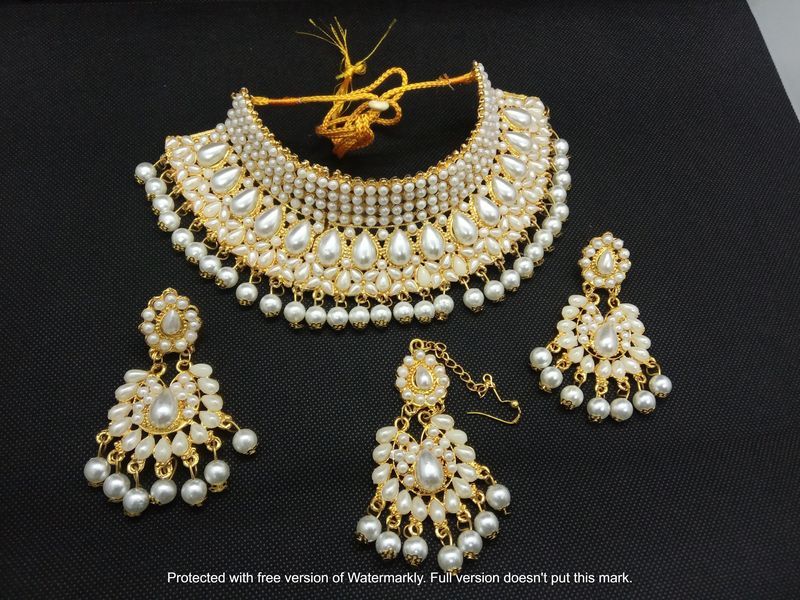 Wedding Party Bridal Choker Set / Necklace Earrings / Jewellery set