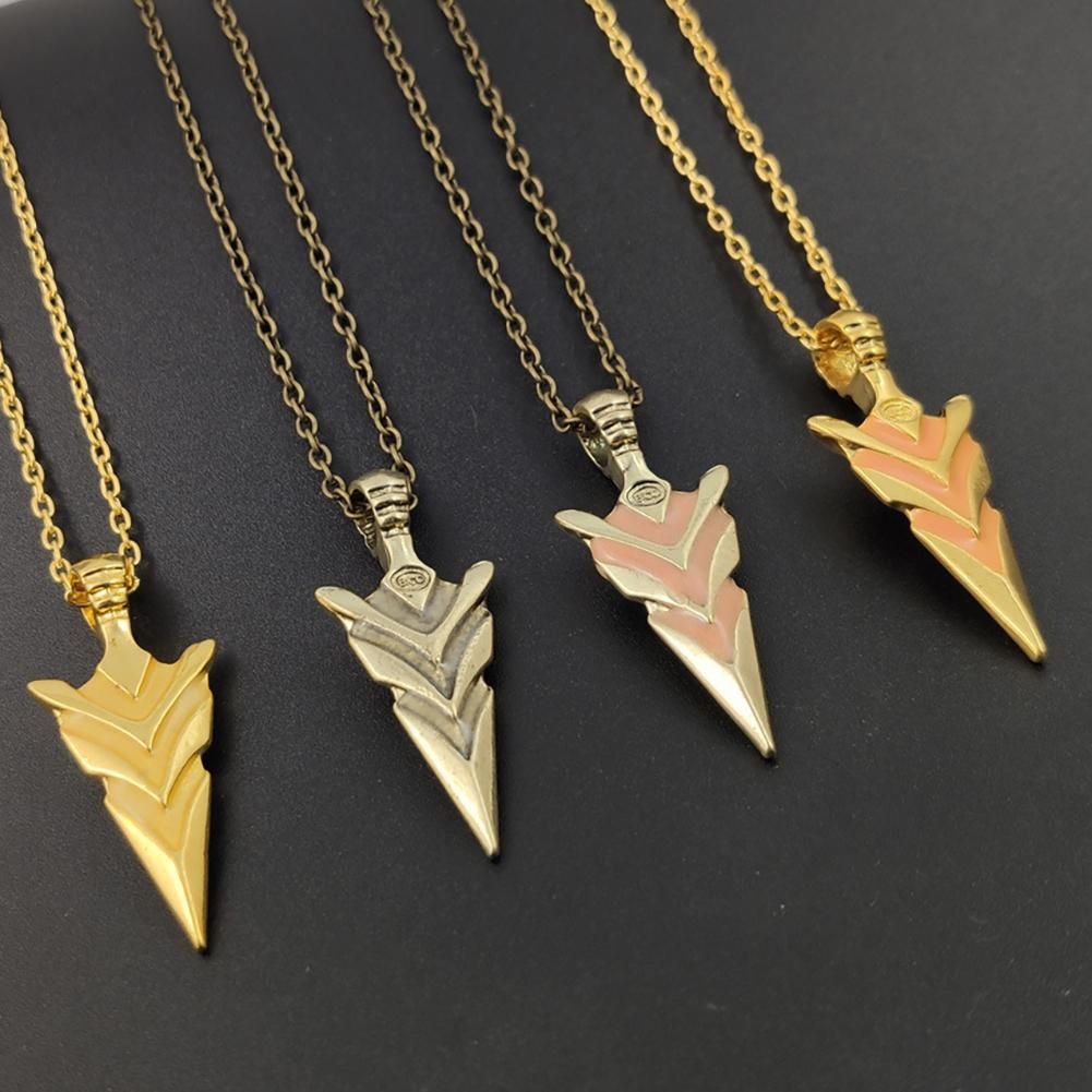 Fashion Retro Personality Hip Hop Punk Luminous Glowing Arrow Pendant Long Necklace Men Women Jewelry Gift