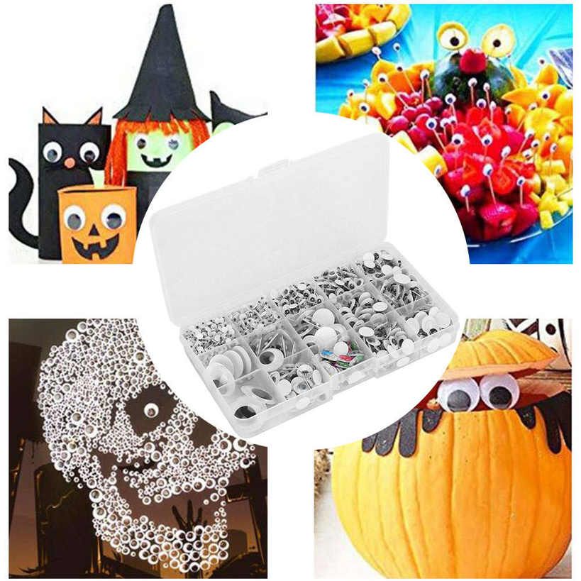 1120Pcs Eye and Nose Safety Washers Plastic Back Sticker DIY Plush Kids Doll Toy Accessories Puppet Making Craft