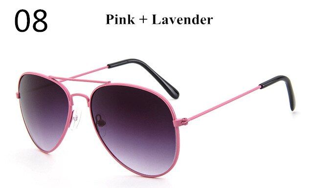 82021 Brand Children Goggle Girls Alloy Sunglasses Hot Fashion Boys Girls Baby Child Classic Retro Cute Sun Glasses