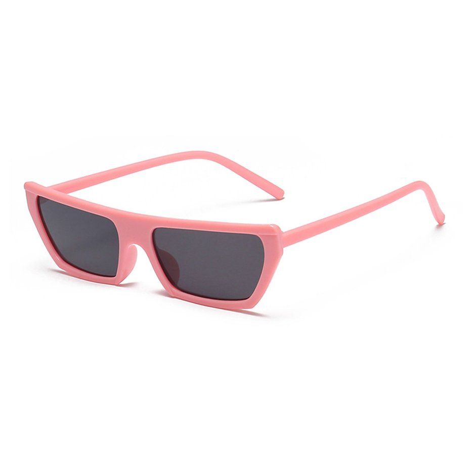 Square Frame Fashion Eyewear Lightweight Oversized Eyeglasses for Women Mirrored Flat Lenses Sunglasses