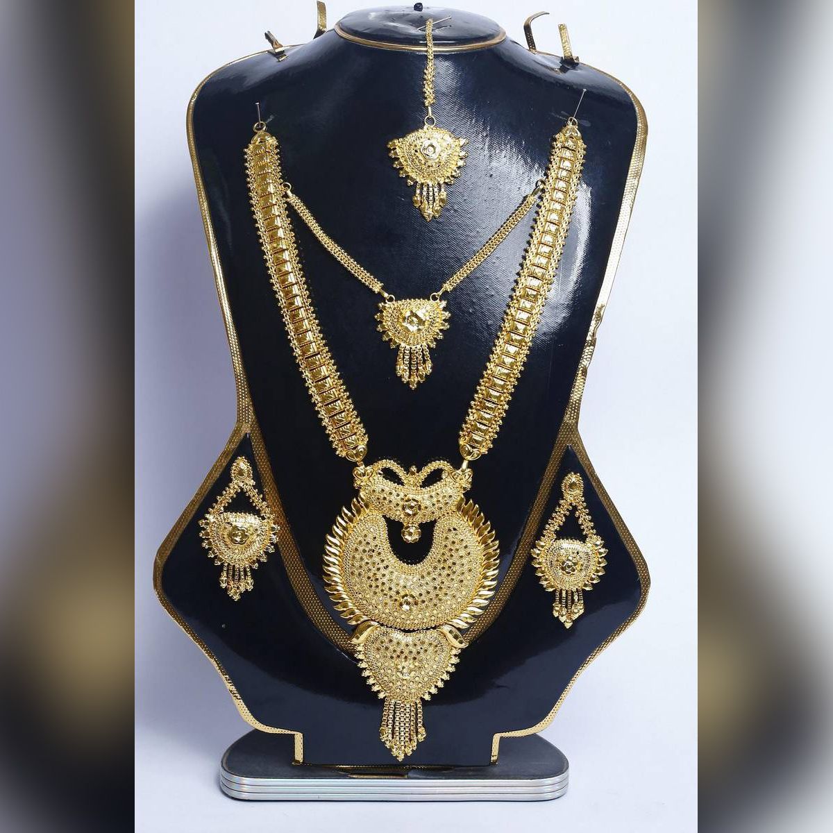 Nice Design Gold Plated Juelary  Set Sita Har For women