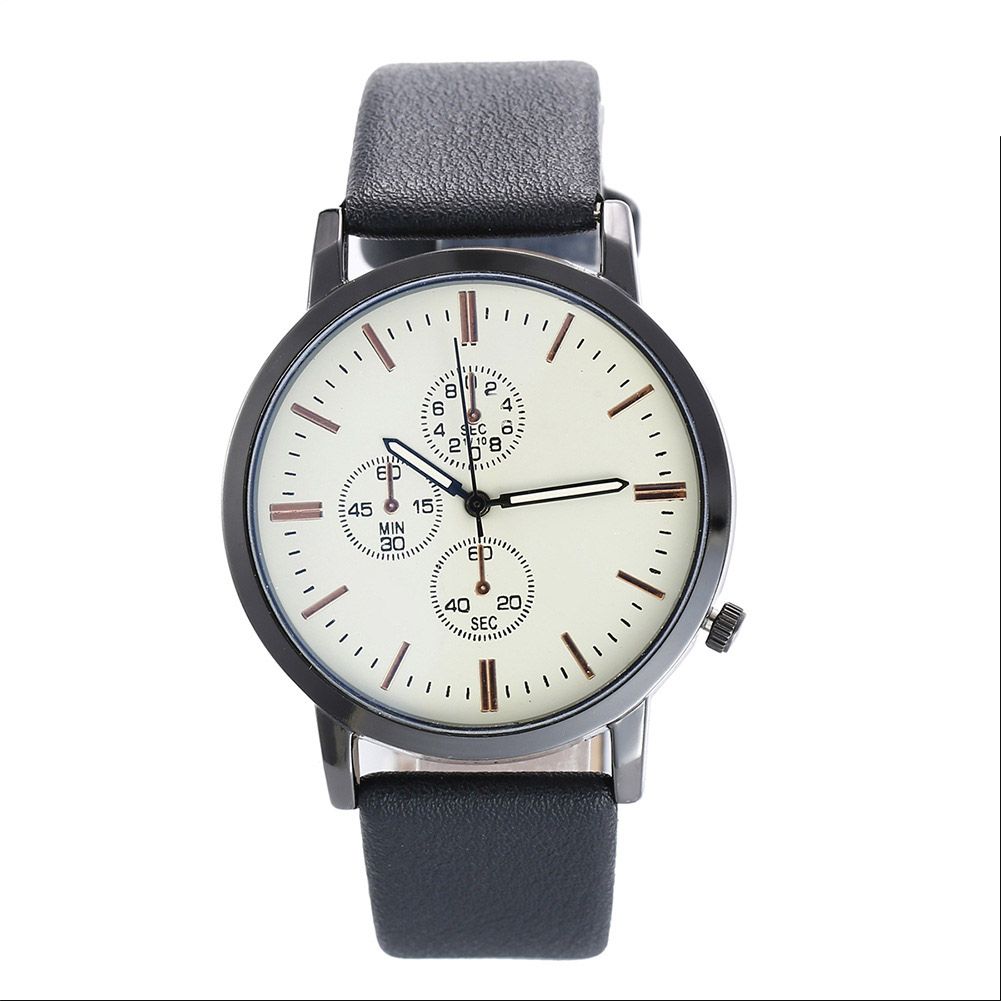 Women Fashion Casual Leather Watchband Quartz Watch for Daily Life