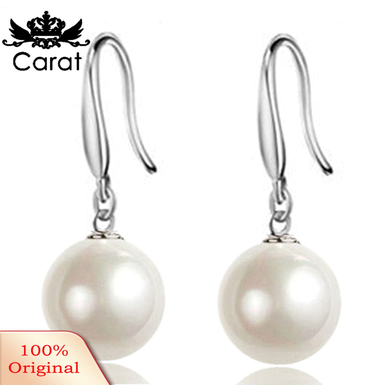 Drop Earring Elegant Tament Faux Pearl Dangle Earring