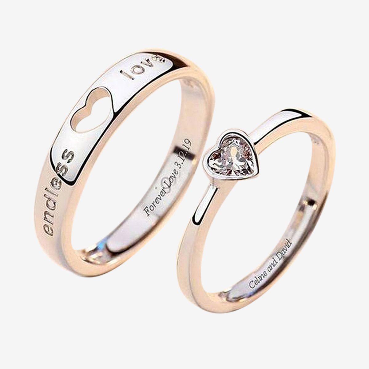 Love Promise Couple Finger Ring